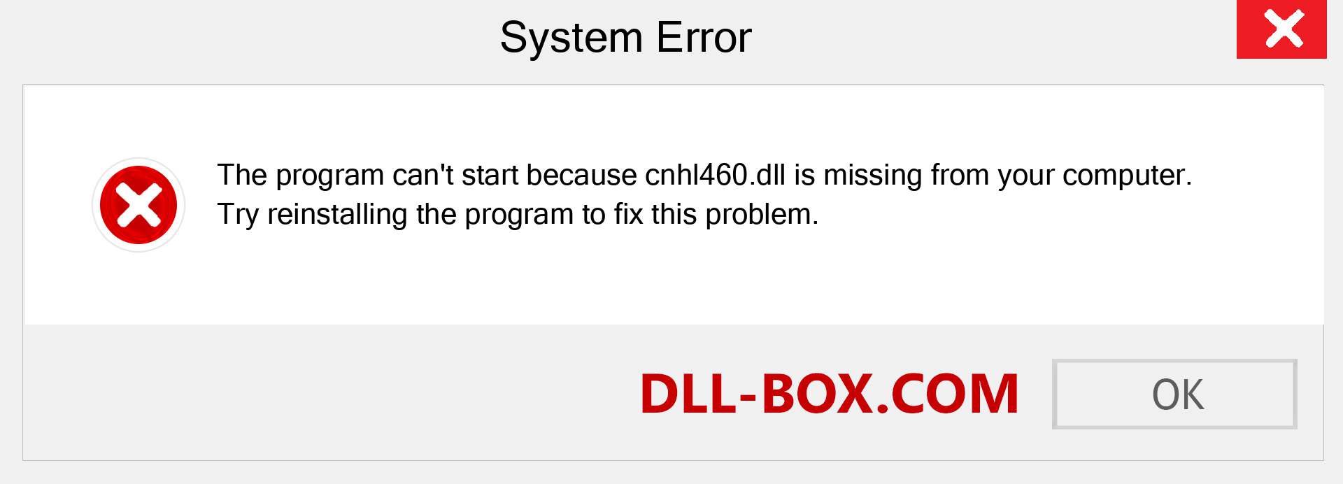  cnhl460.dll file is missing?. Download for Windows 7, 8, 10 - Fix  cnhl460 dll Missing Error on Windows, photos, images